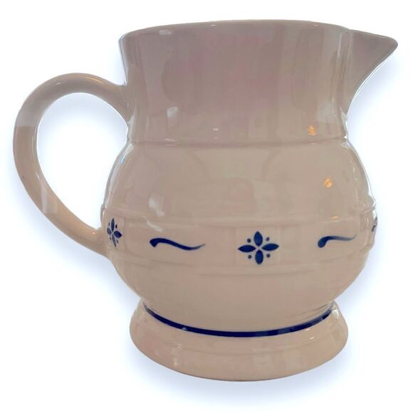 Vintage Longaberger Roseville Pottery Woven Traditions Pitcher - Picture 3 of 6